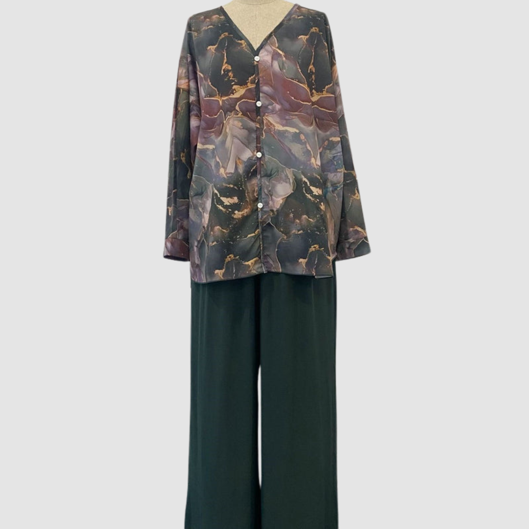 Chic Floral Printed Aurora™ Two-Piece Set