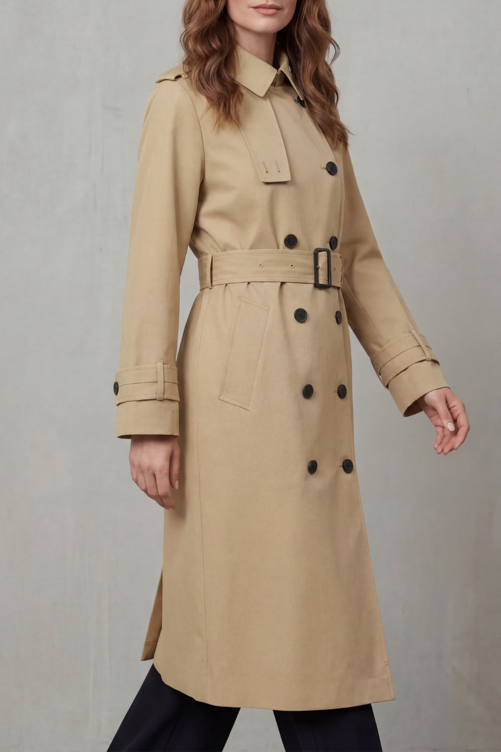 Sorellia – Classic cut – Double-breasted trench coat