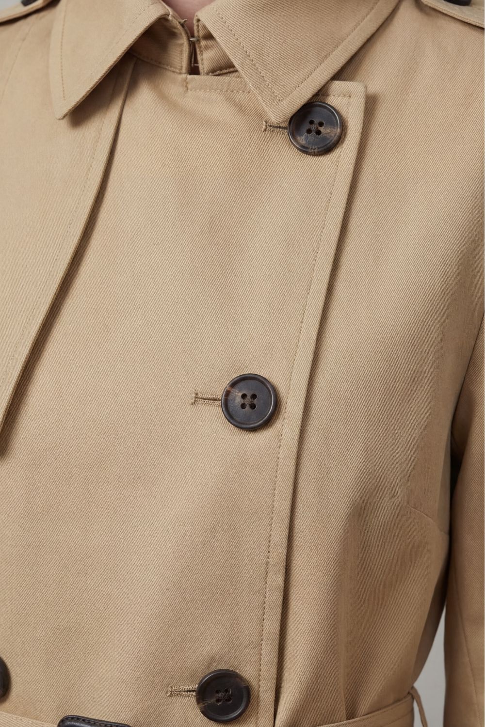 Sorellia – Classic cut – Double-breasted trench coat