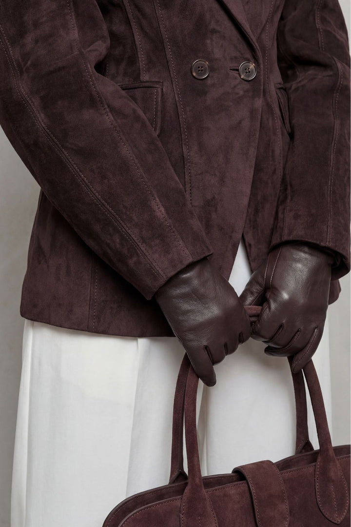 Savrielle – Sculpted silhouette – Suede jacket