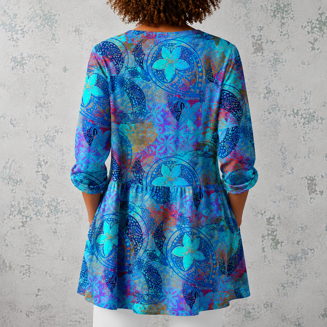 Juliette | Long Blouse with V-Neck