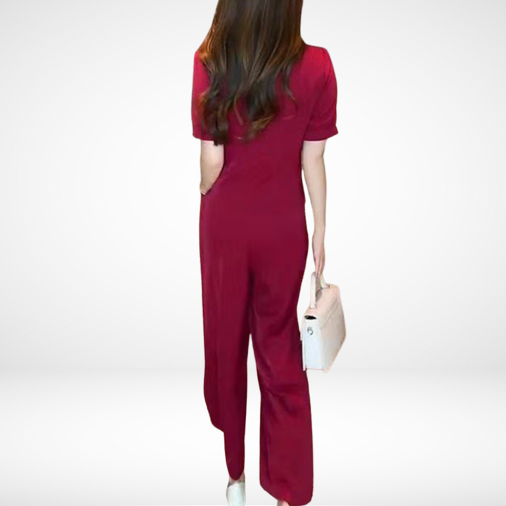 Elegant Short Sleeve Ensemble Elsie™ - Two Pieces