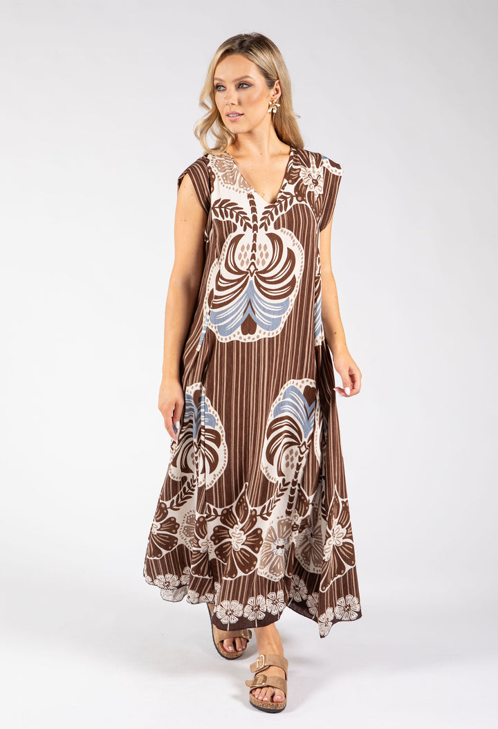 Abstract Print Summer Dress