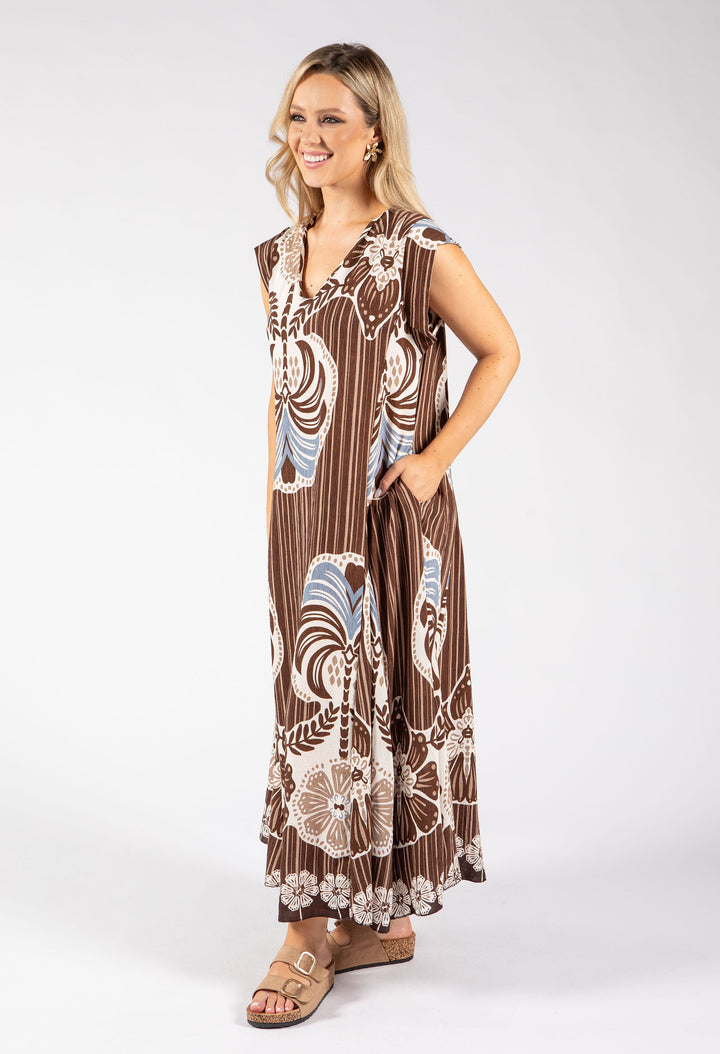 Abstract Print Summer Dress