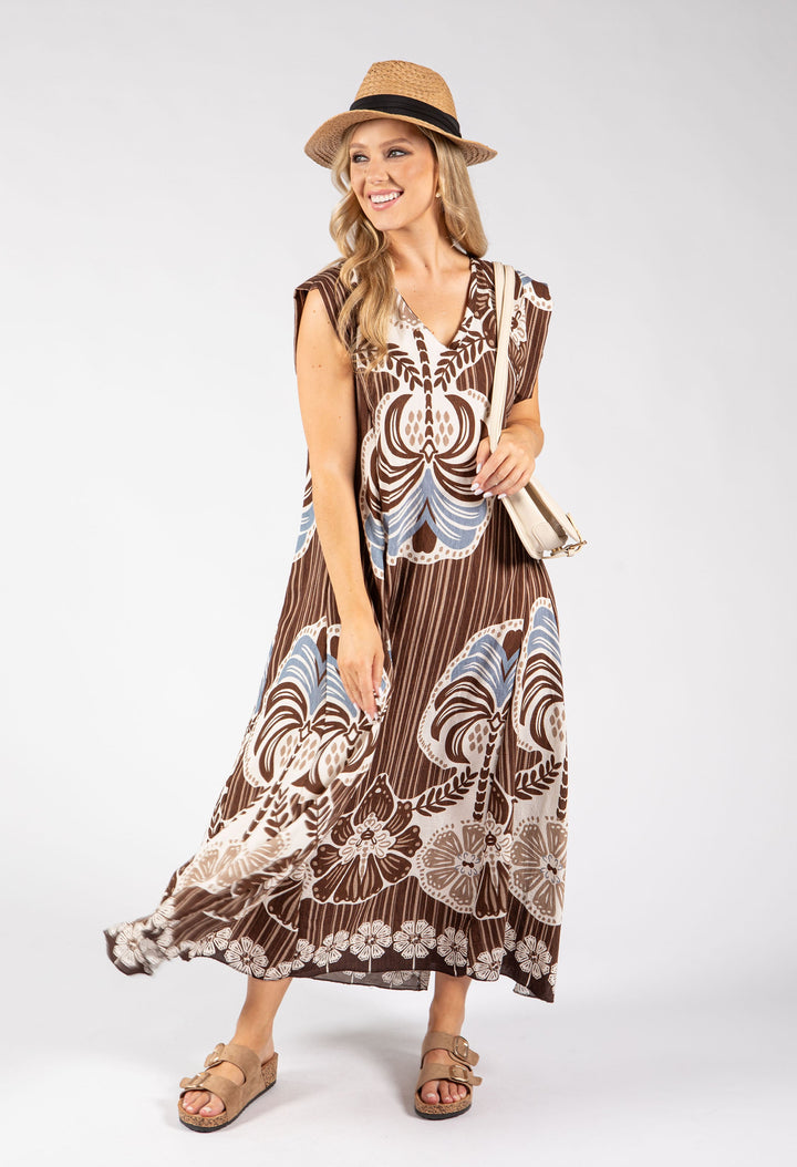 Abstract Print Summer Dress