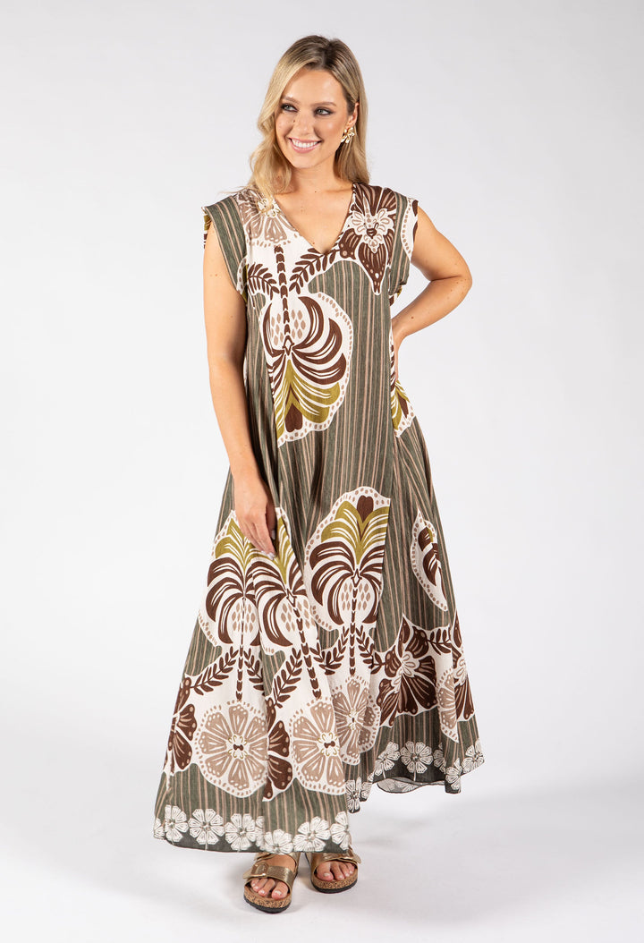 Abstract Print Summer Dress