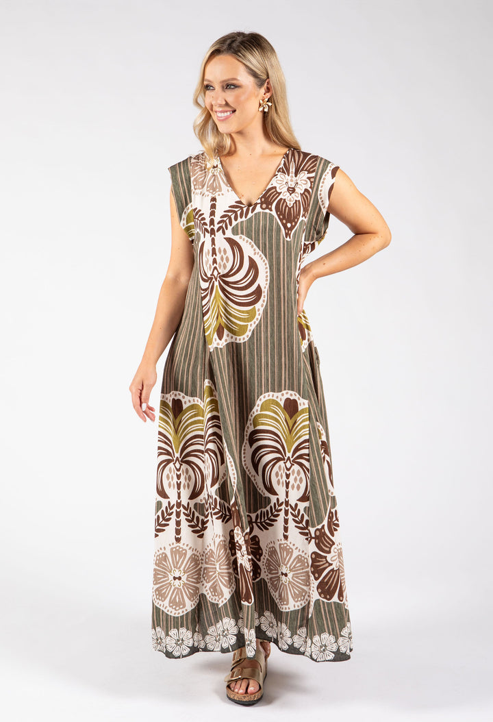 Abstract Print Summer Dress
