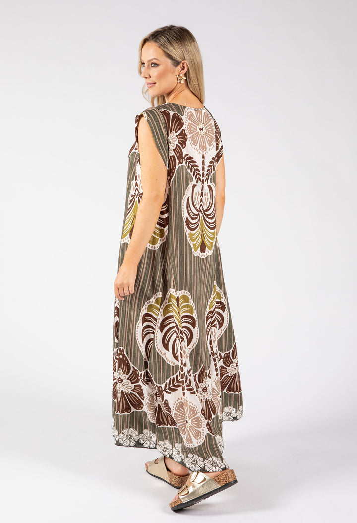 Abstract Print Summer Dress