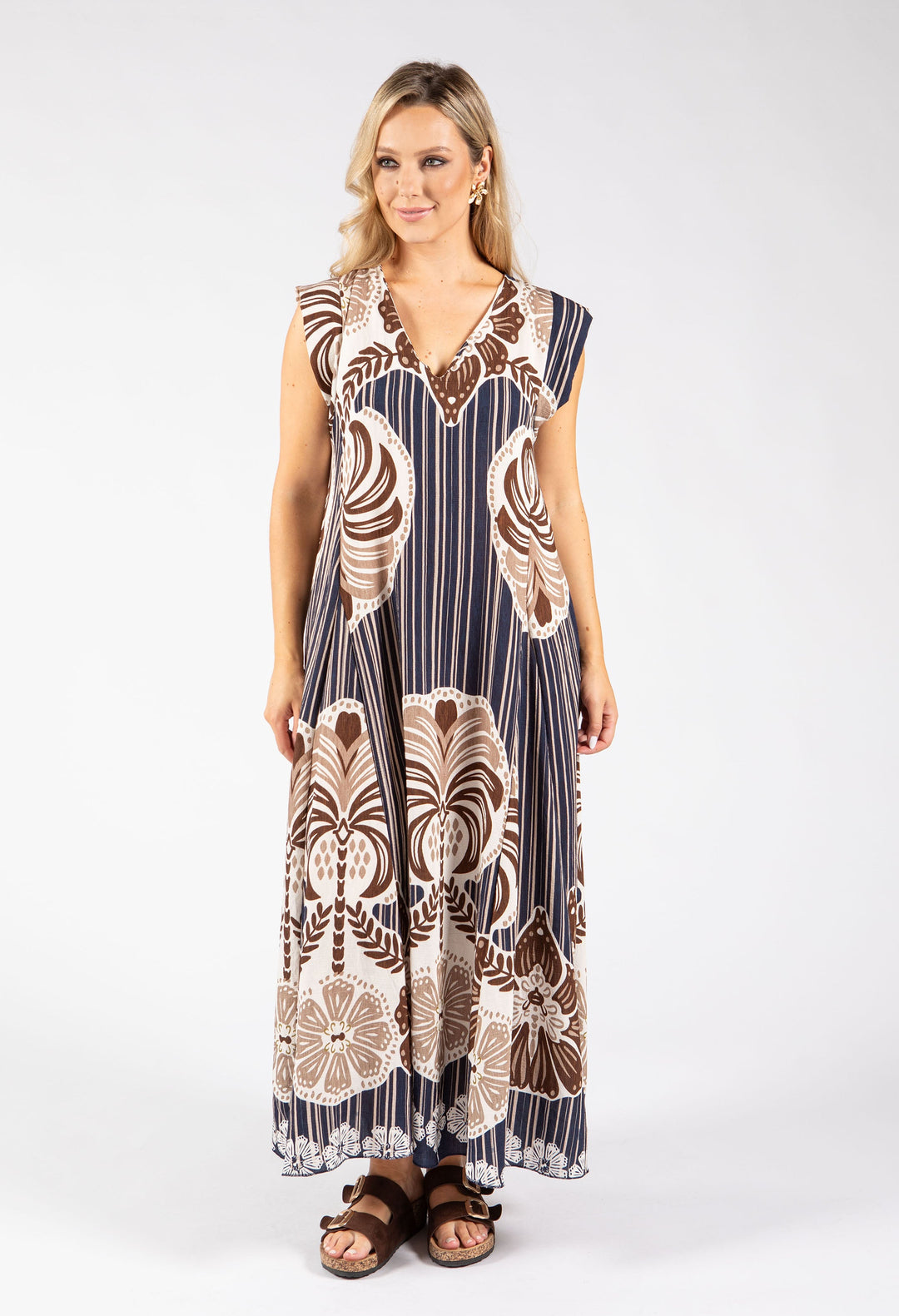 Abstract Print Summer Dress