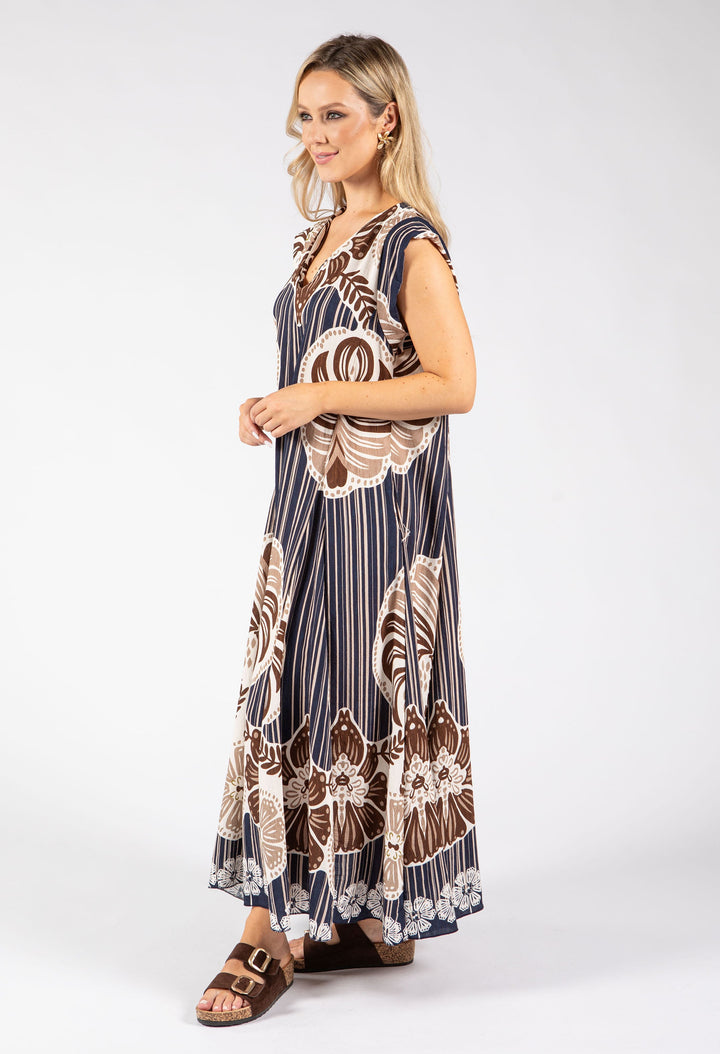 Abstract Print Summer Dress