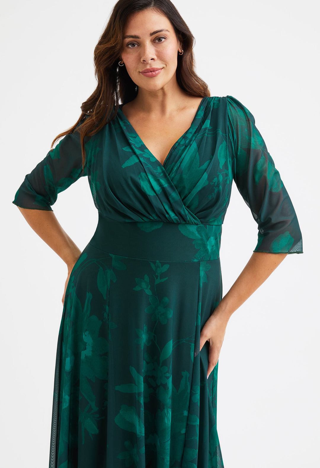 Helena Curve+ Midi Dress