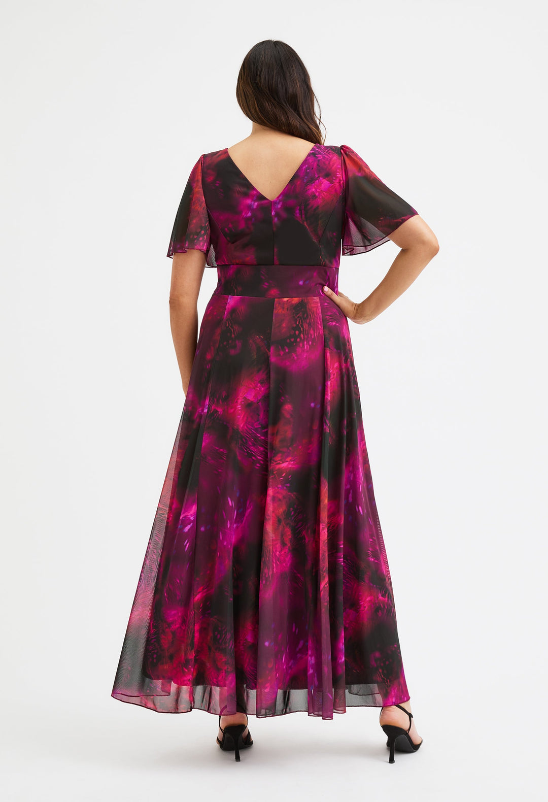 Isabelle Curve+ Float Sleeve Maxi Dress