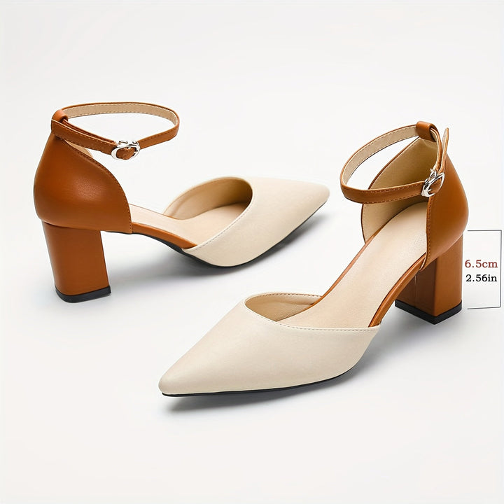 Marielle™ | Two-Tone Strappy Heels